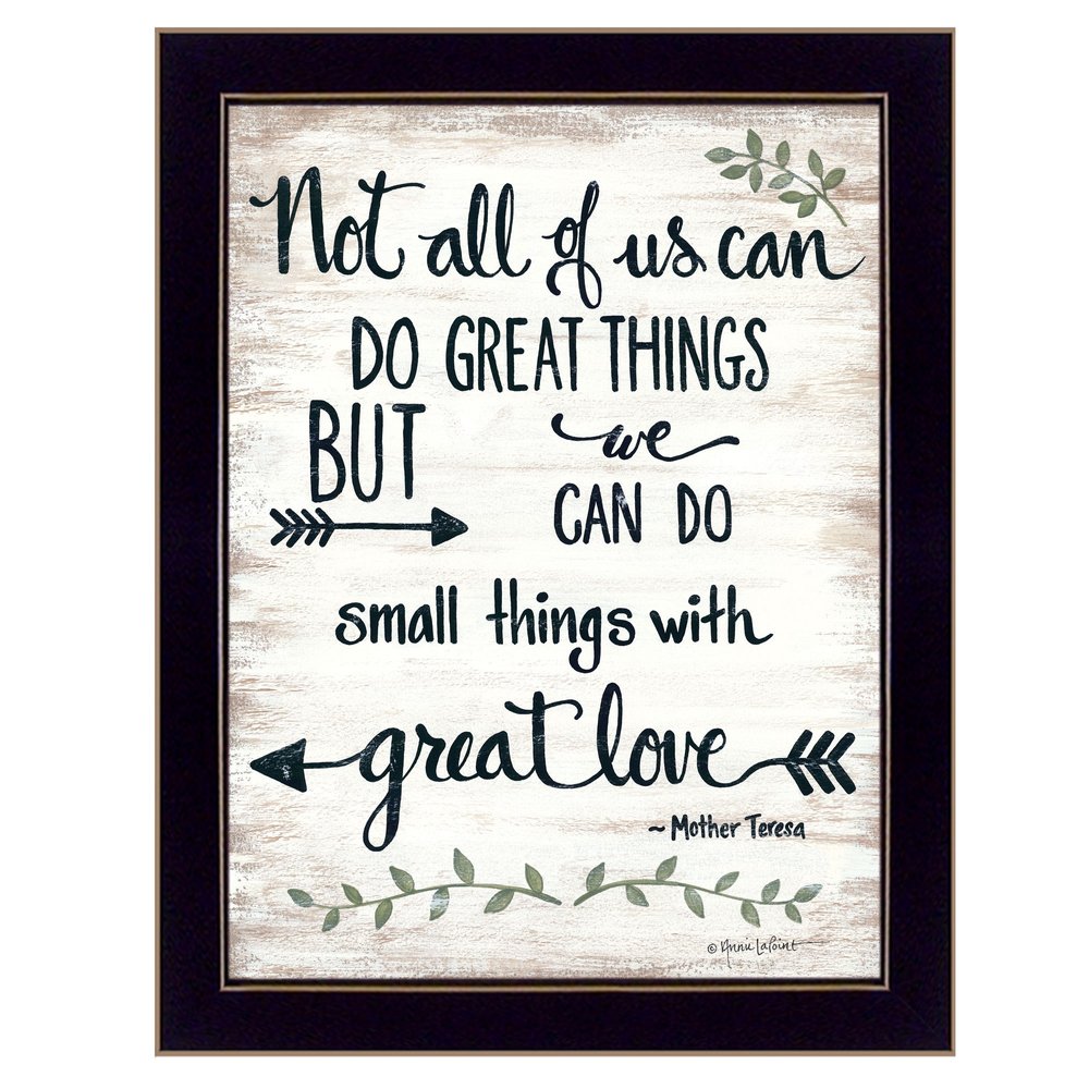 Great Love 1 Black Framed Print Wall Art — view 1