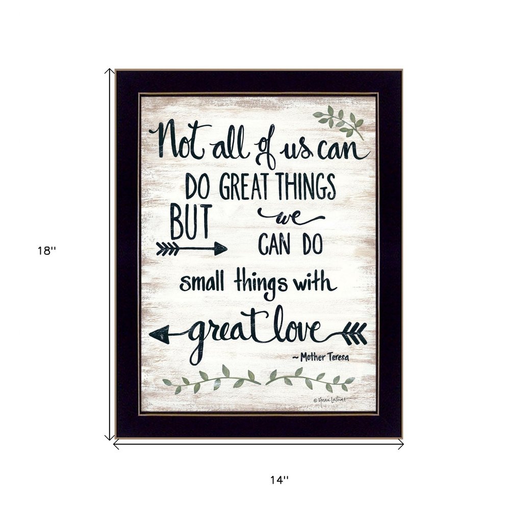 Great Love 1 Black Framed Print Wall Art — view 3