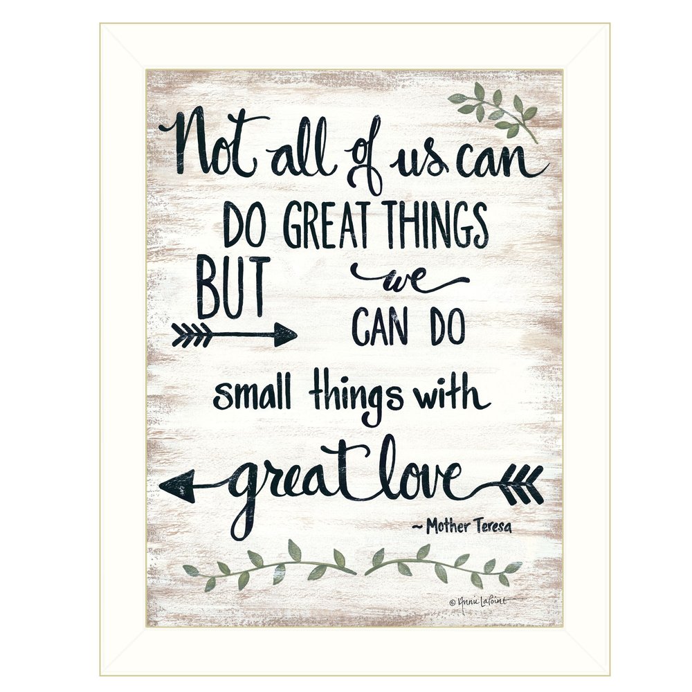 Great Love 2 White Framed Print Wall Art — view 1