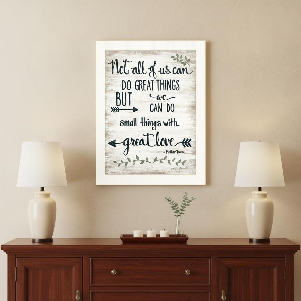 Great Love 2 White Framed Print Wall Art — view 5