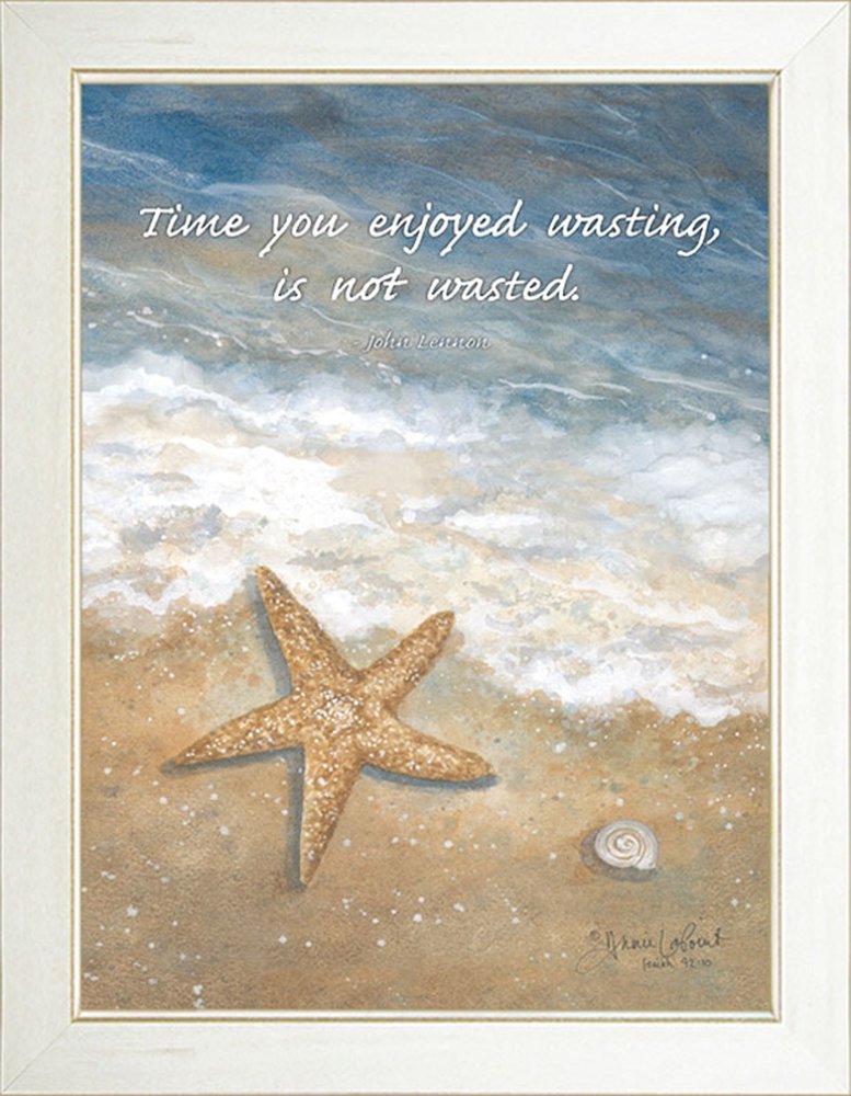 Time Wasted White Framed Print Wall Art — view 1