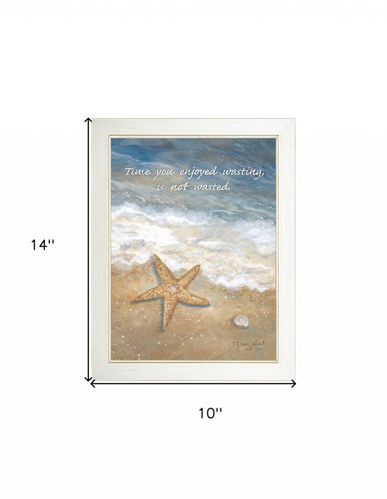 Time Wasted White Framed Print Wall Art — view 2