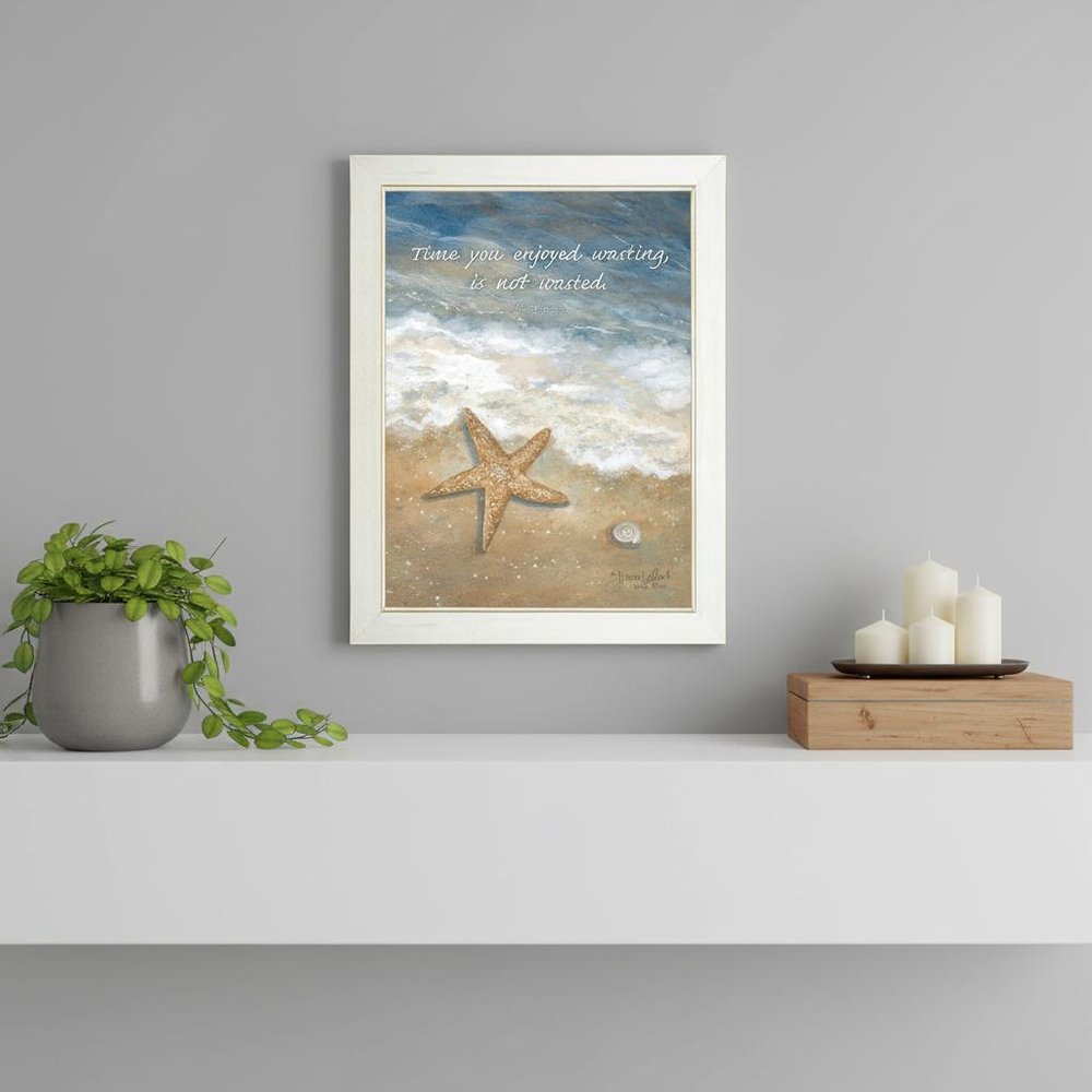 Time Wasted White Framed Print Wall Art — view 5