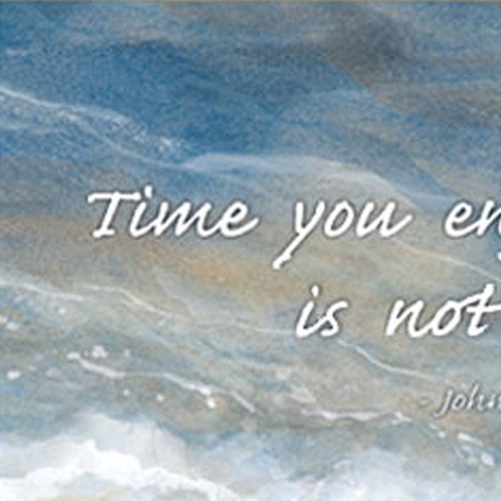 Time Wasted White Framed Print Wall Art — view 4