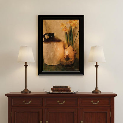Daffodils 2 Black Framed Print Wall Art