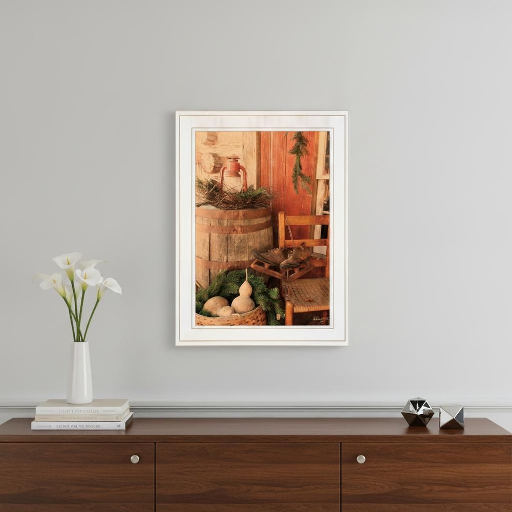 Vintage Skates 1 White Framed Print Wall Art — view 5