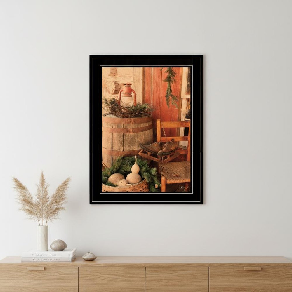 Vintage Skates 2 Black Framed Print Wall Art — view 5
