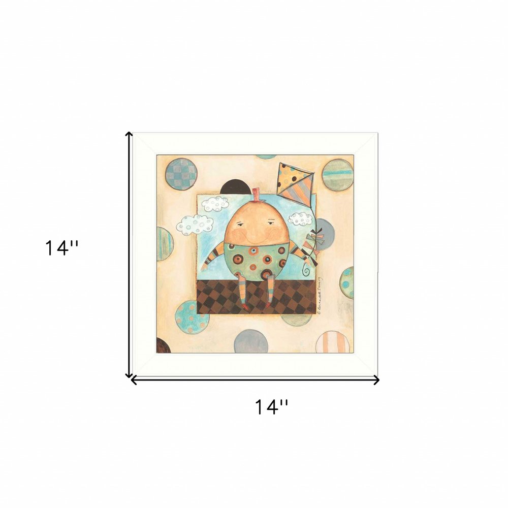 Humpty Dumpty White Framed Print Wall Art — view 3