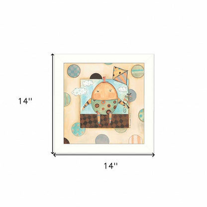Humpty Dumpty White Framed Print Wall Art