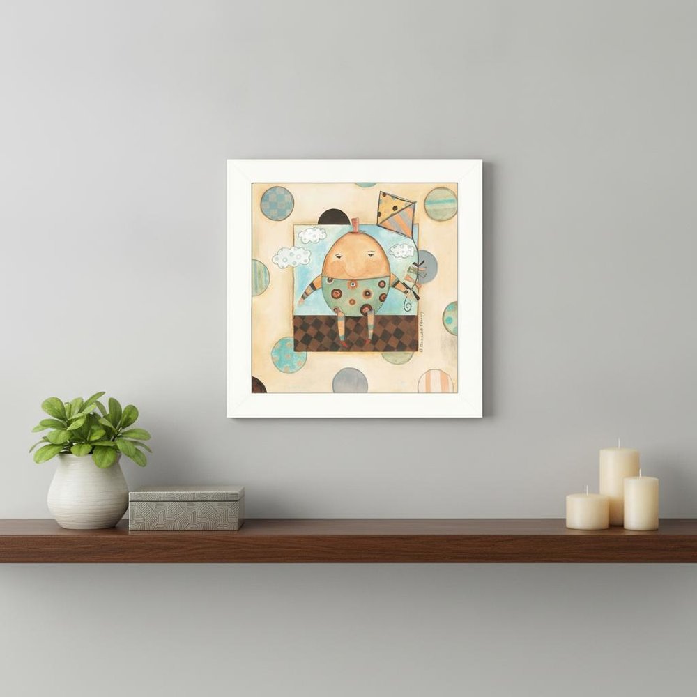 Humpty Dumpty White Framed Print Wall Art — view 4