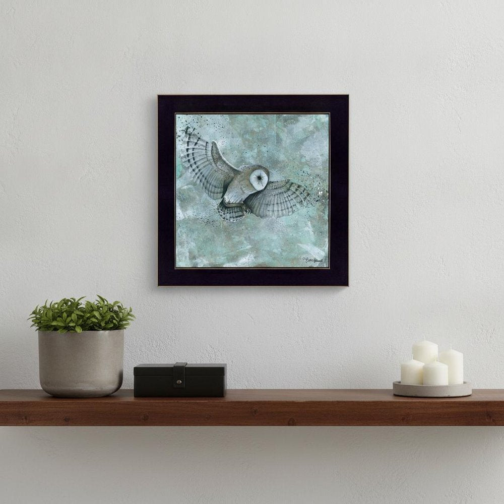 Simplicity Owl 3 Black Framed Print Wall Art — view 6