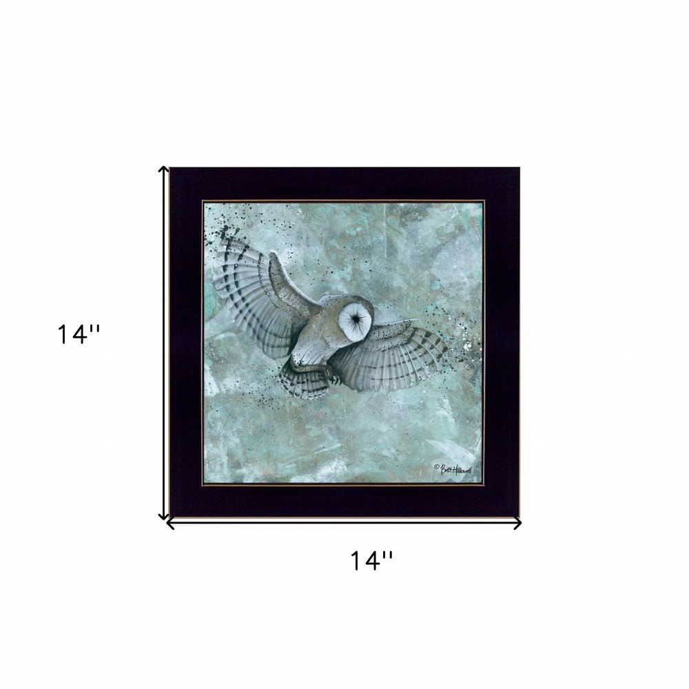 Simplicity Owl 3 Black Framed Print Wall Art — view 5