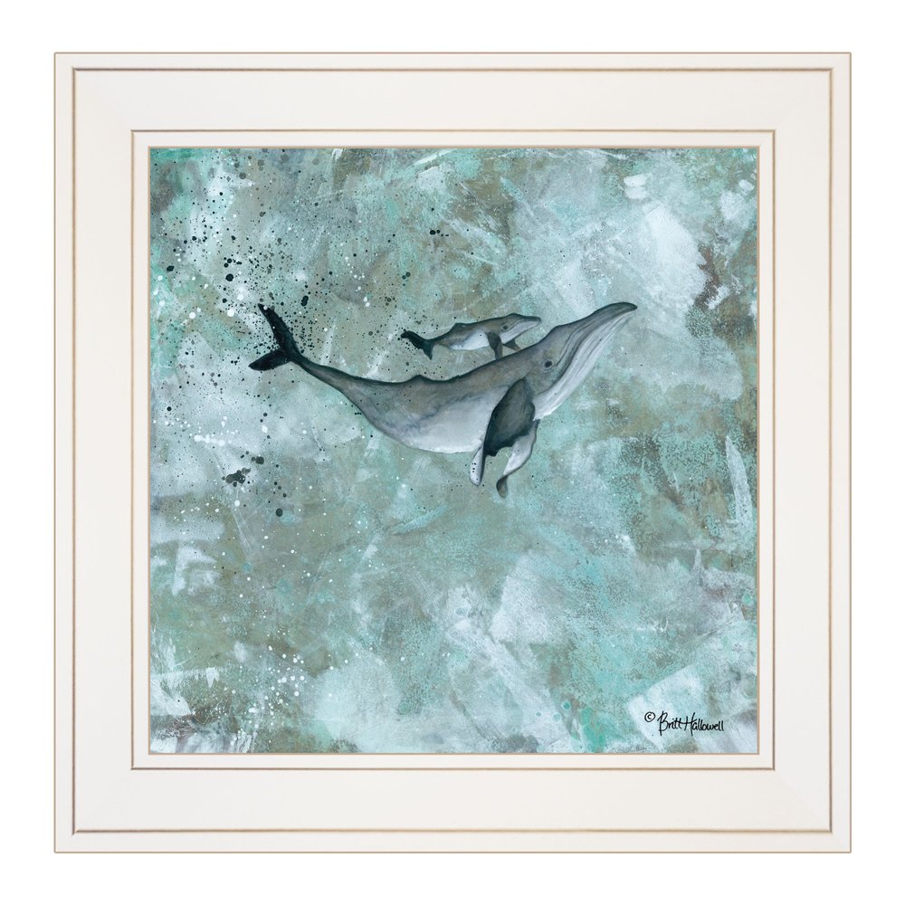 Simplicity Humpback 1 White Framed Print Wall Art — view 1