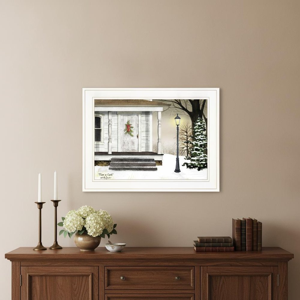 Peace on Earth 2 White Framed Print Wall Art — view 6
