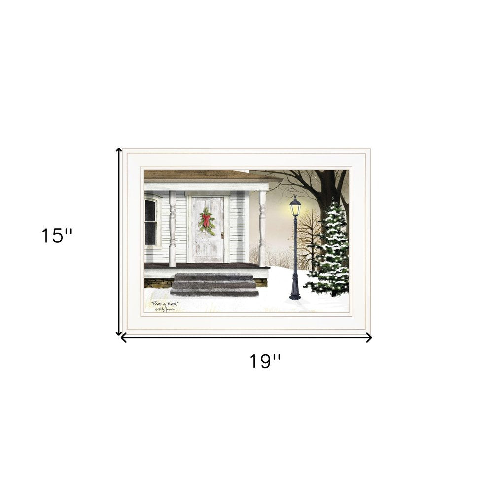 Peace on Earth 2 White Framed Print Wall Art — view 4