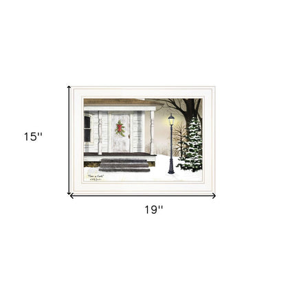 Peace on Earth 2 White Framed Print Wall Art