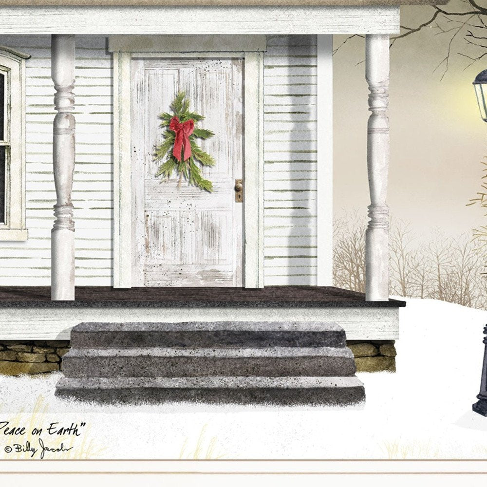 Peace on Earth 2 White Framed Print Wall Art — view 5