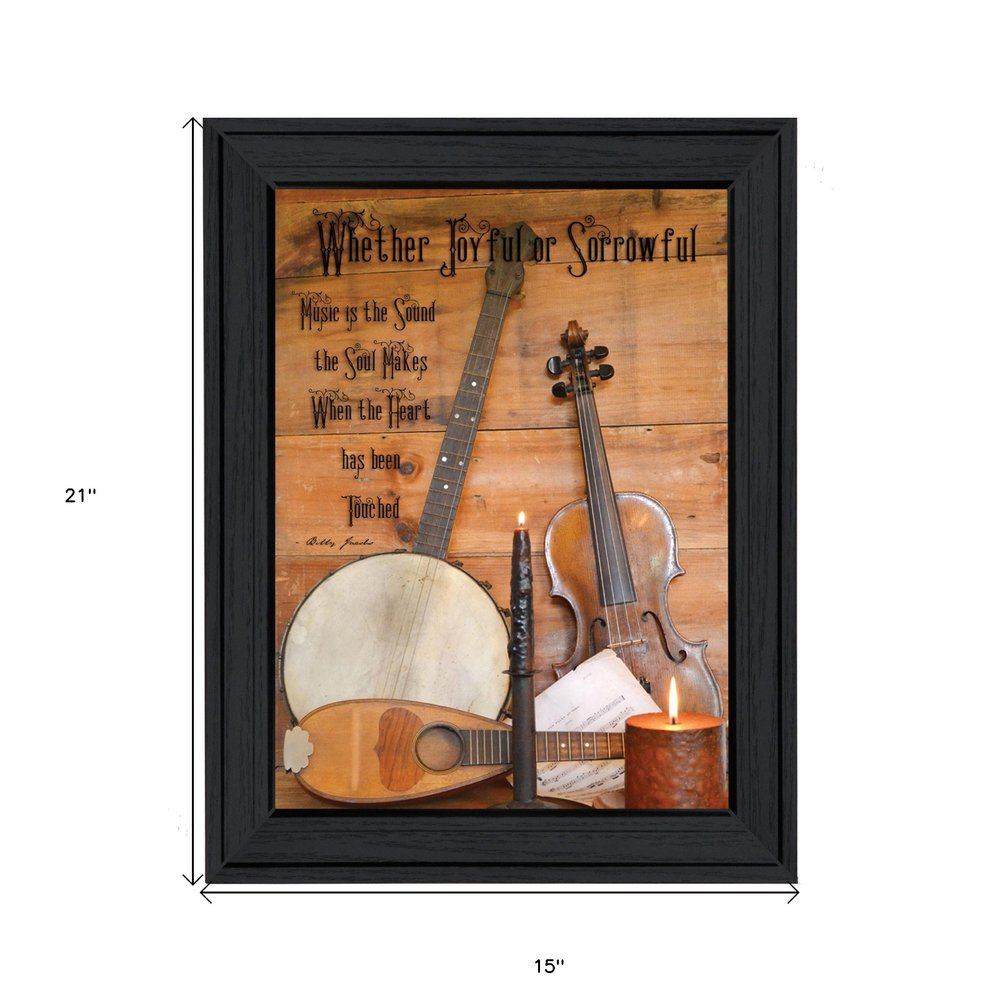 Music 9 Black Framed Print Wall Art — view 4