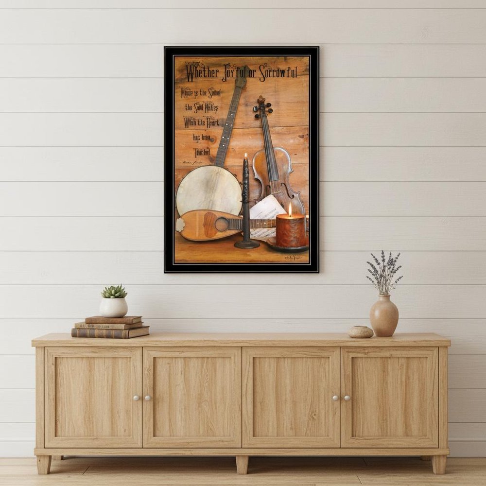 Music 12 Black Framed Print Wall Art — view 4
