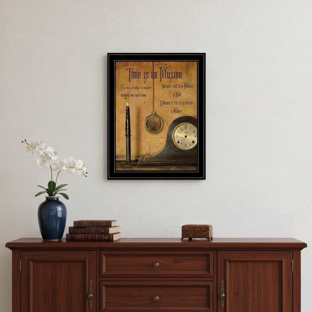Time is an Illusion 4 Black Framed Print Wall Art — view 12