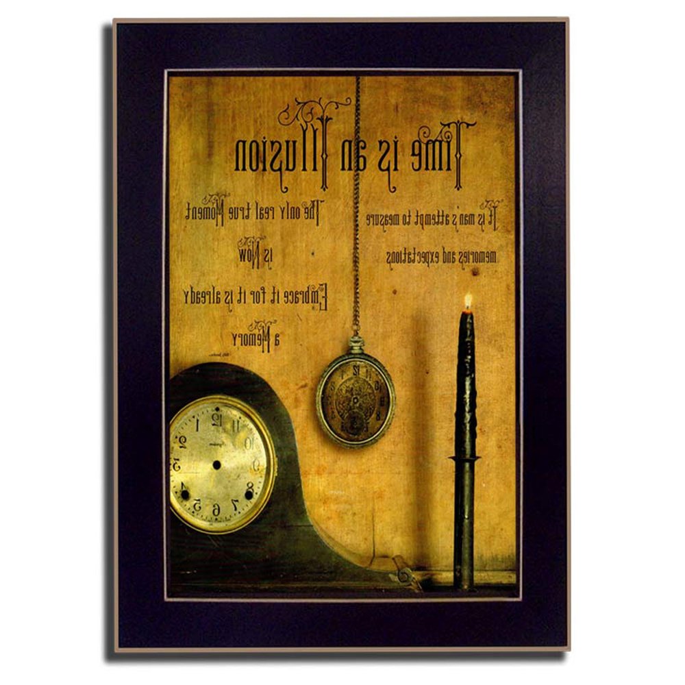 Time is the Illusion Black Picture Frame Print Wall Art — view 8