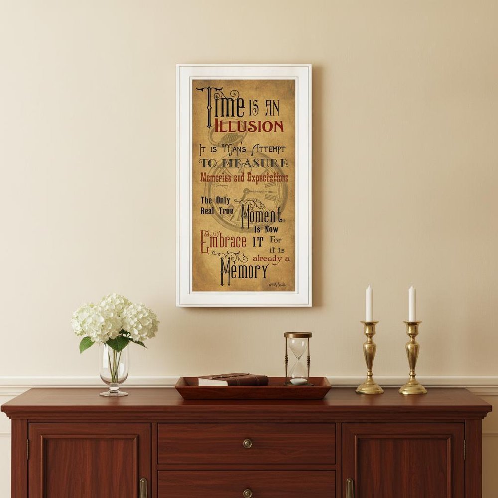 Memories 1 White Framed Print Wall Art — view 7