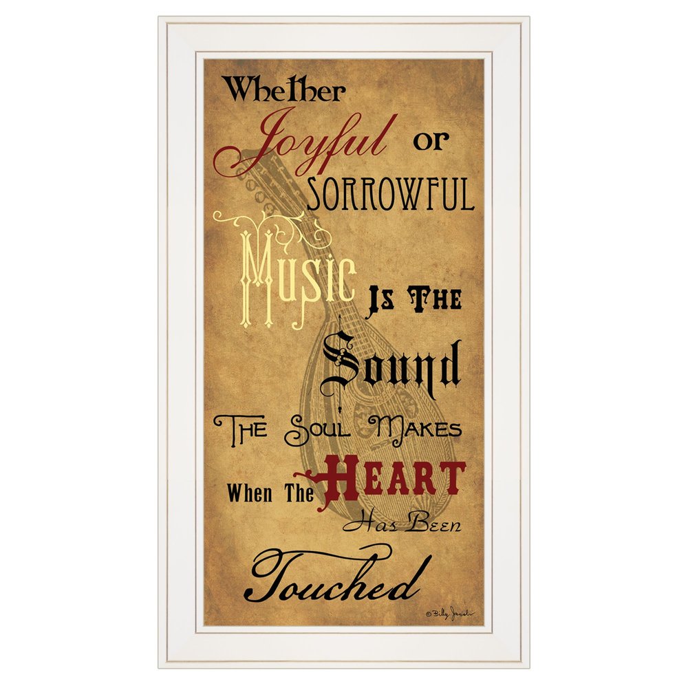 Sound of the Soul 1 White Framed Print Wall Art — view 1