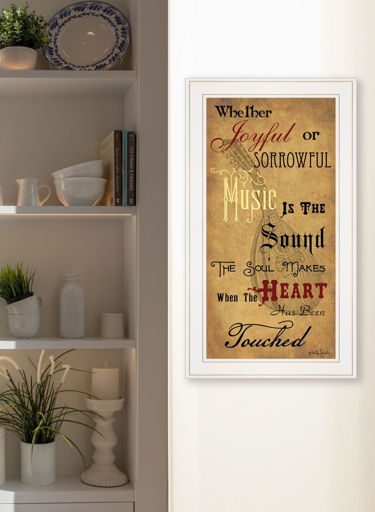 Sound of the Soul 1 White Framed Print Wall Art — view 2