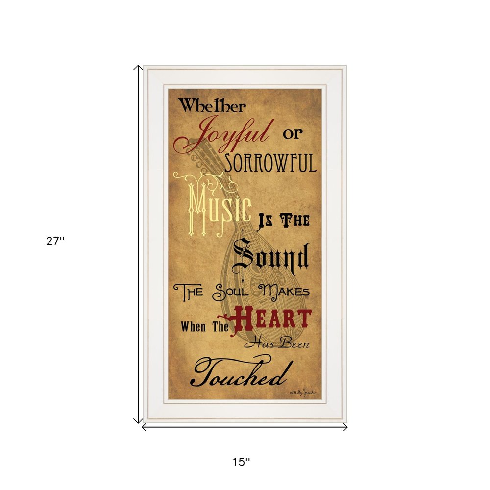 Sound of the Soul 1 White Framed Print Wall Art — view 5