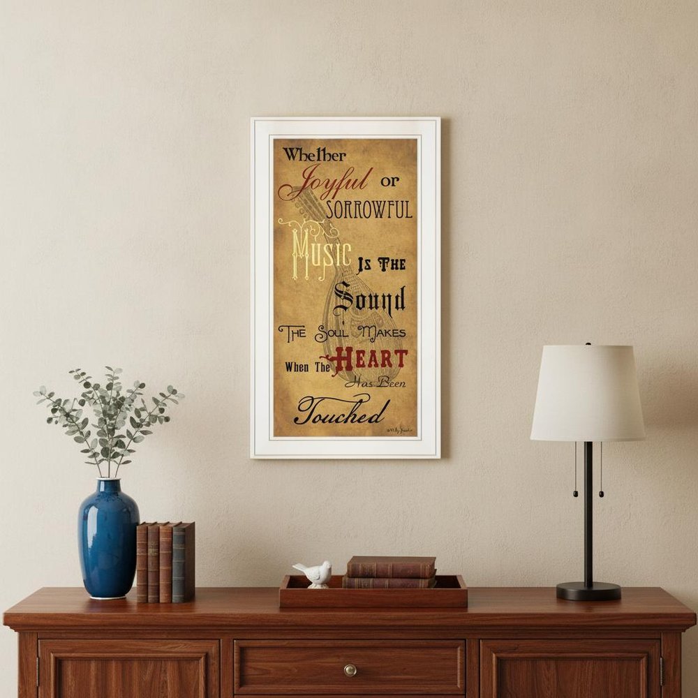Sound of the Soul 1 White Framed Print Wall Art — view 6