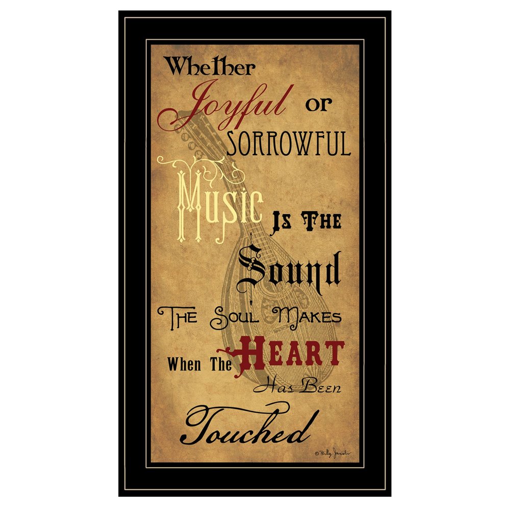 Sound of the Soul 2 Black Framed Print Wall Art — view 1