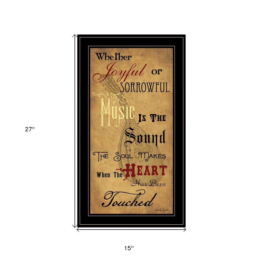 Sound of the Soul 2 Black Framed Print Wall Art — view 6