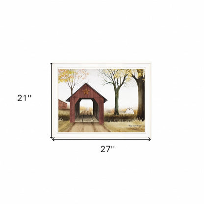 Buck County Bridge 1 White Framed Print Wall Art HomeRoots