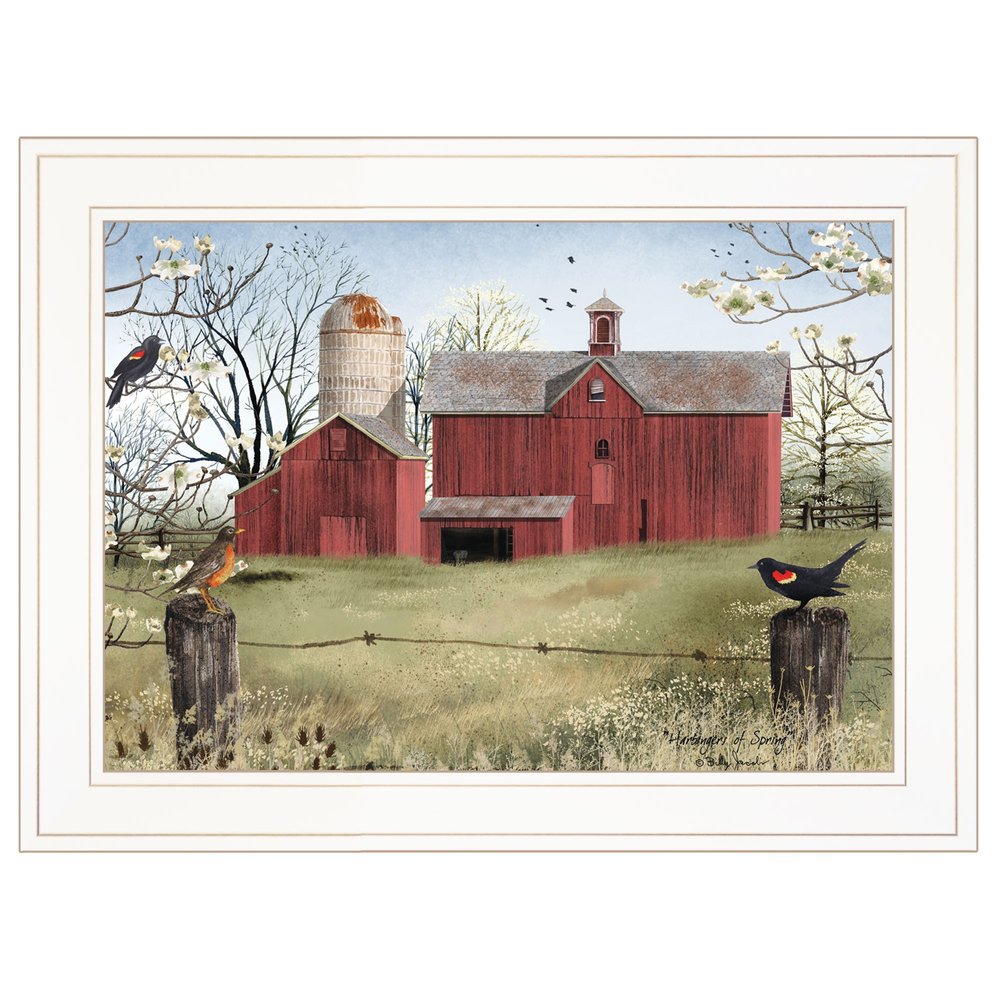 Harbingers of Spring 3 White Framed Print Wall Art — view 1