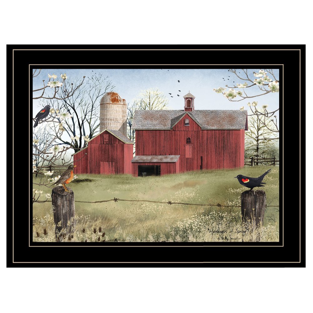 Harbingers of Spring 4 Black Framed Print Wall Art — view 1