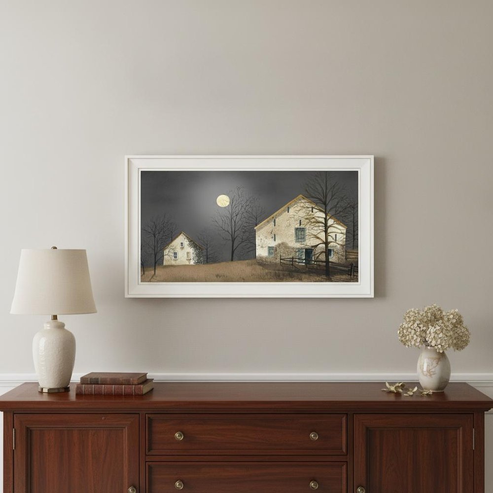 Still of the Night 2 White Framed Print Wall Art — view 7