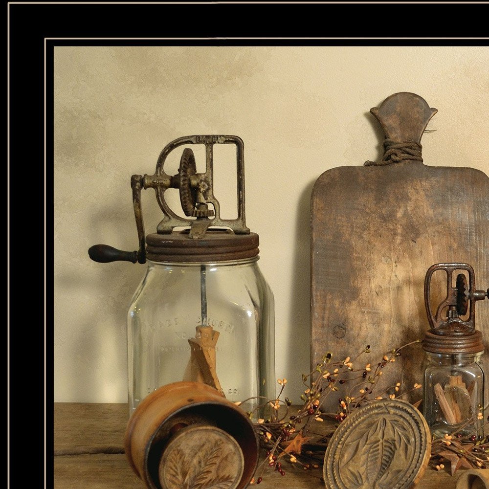 Sweet Cream Butter 4 Black Framed Print Wall Art — view 3