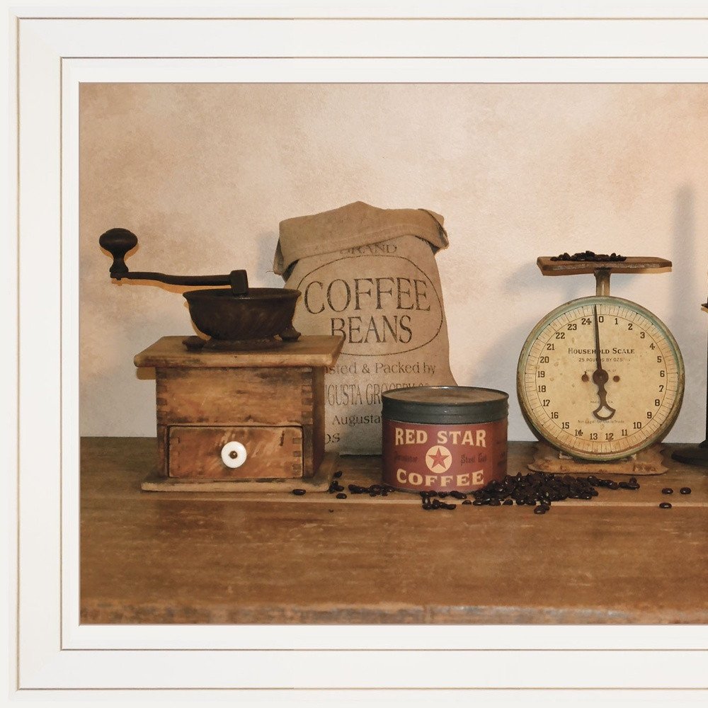 The Daily Grind 1 White Framed Print Wall Art — view 2