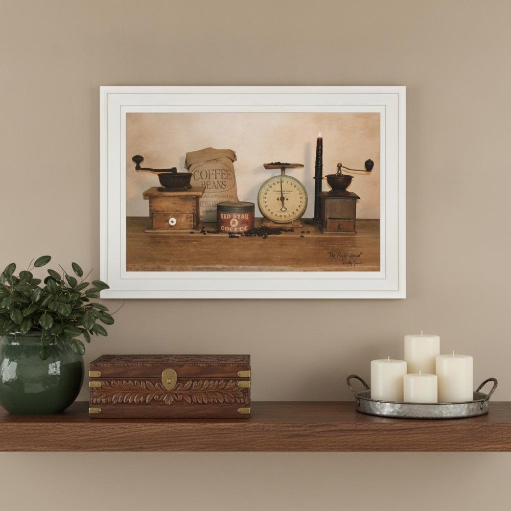 The Daily Grind 1 White Framed Print Wall Art — view 4