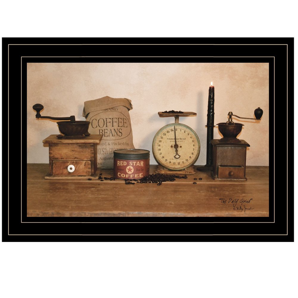 The Daily Grind 2 Black Framed Print Wall Art — view 1