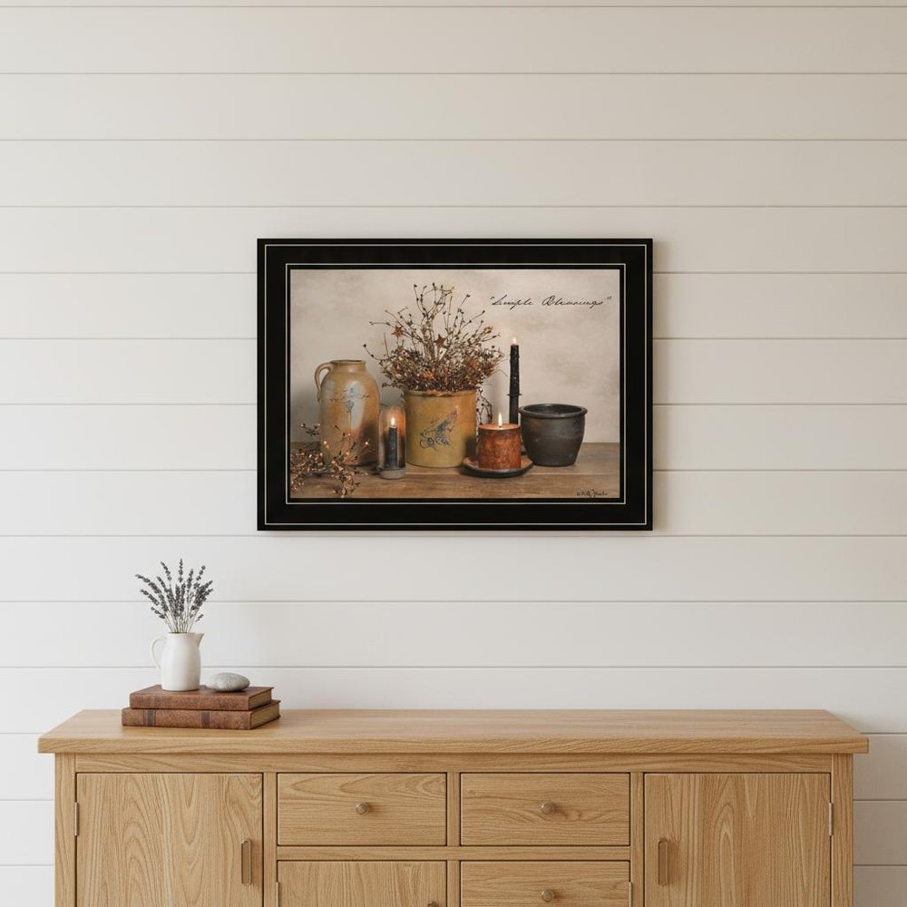 Simple Blessings 2 Black Framed Print Wall Art — view 4