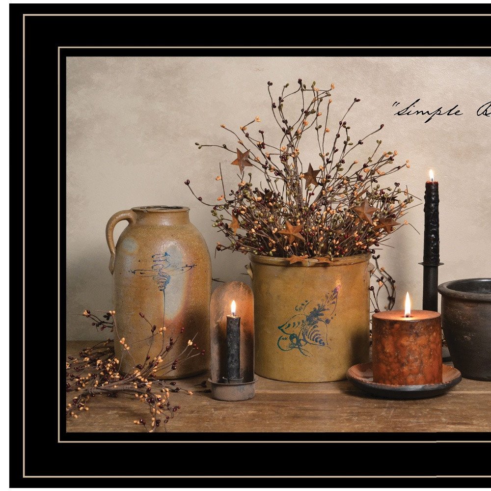 Simple Blessings 2 Black Framed Print Wall Art — view 3