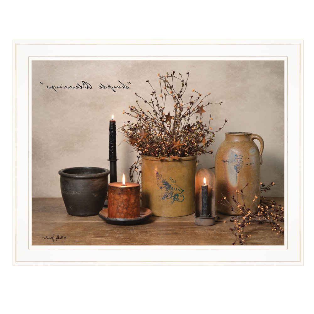 Simple Blessings 5 White Framed Print Wall Art — view 6