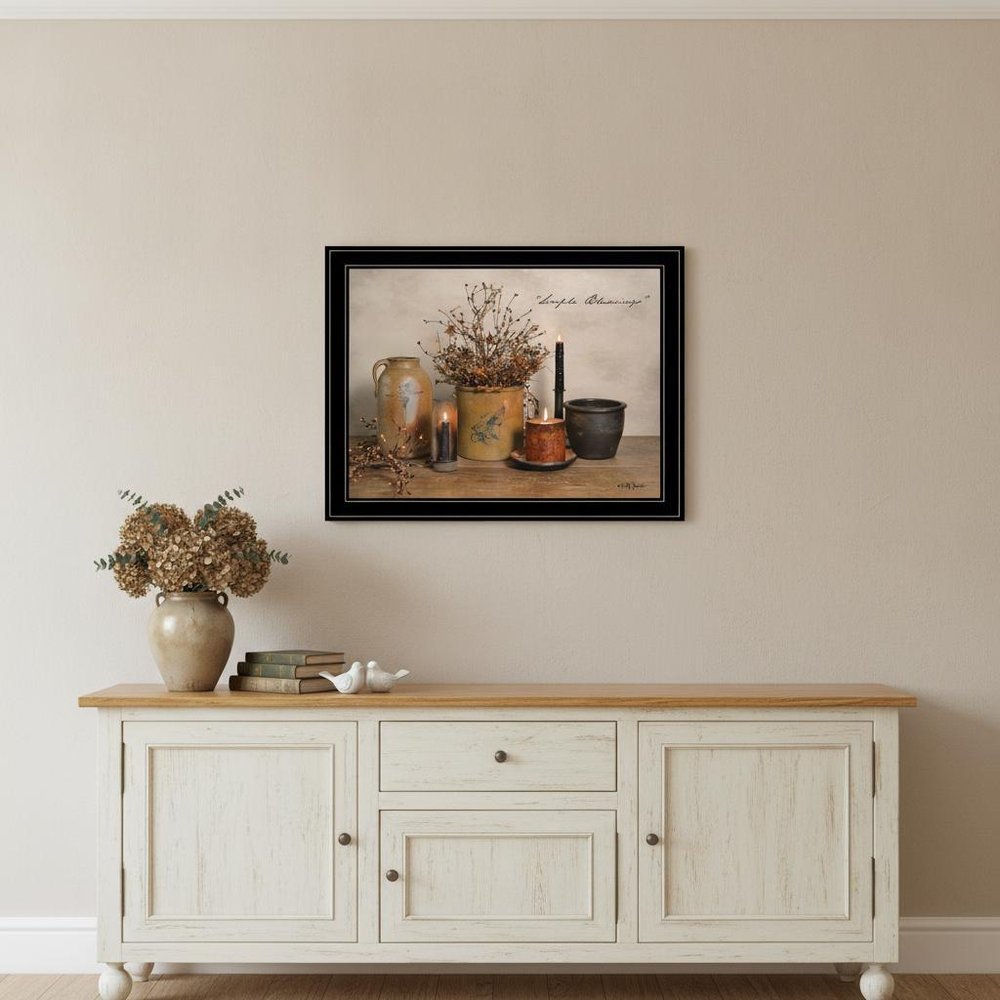 Simple Blessings 6 Black Framed Print Wall Art — view 7