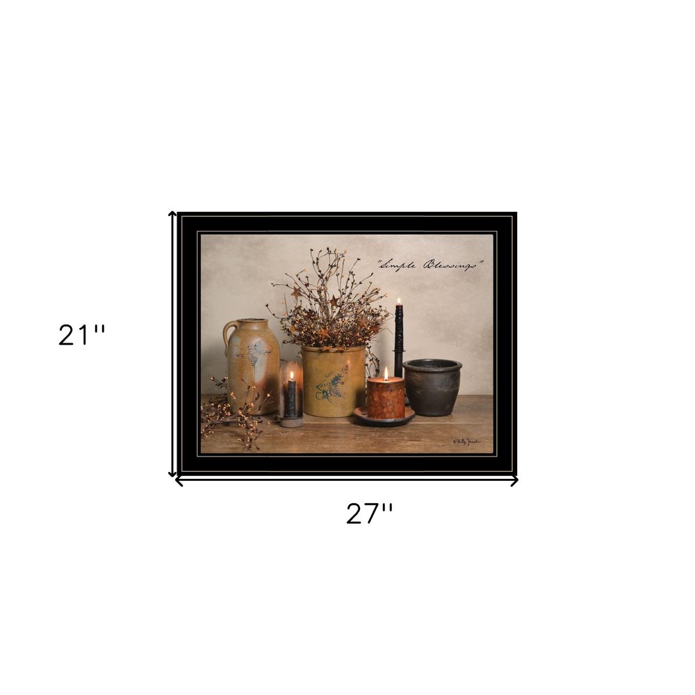 Simple Blessings 6 Black Framed Print Wall Art — view 4