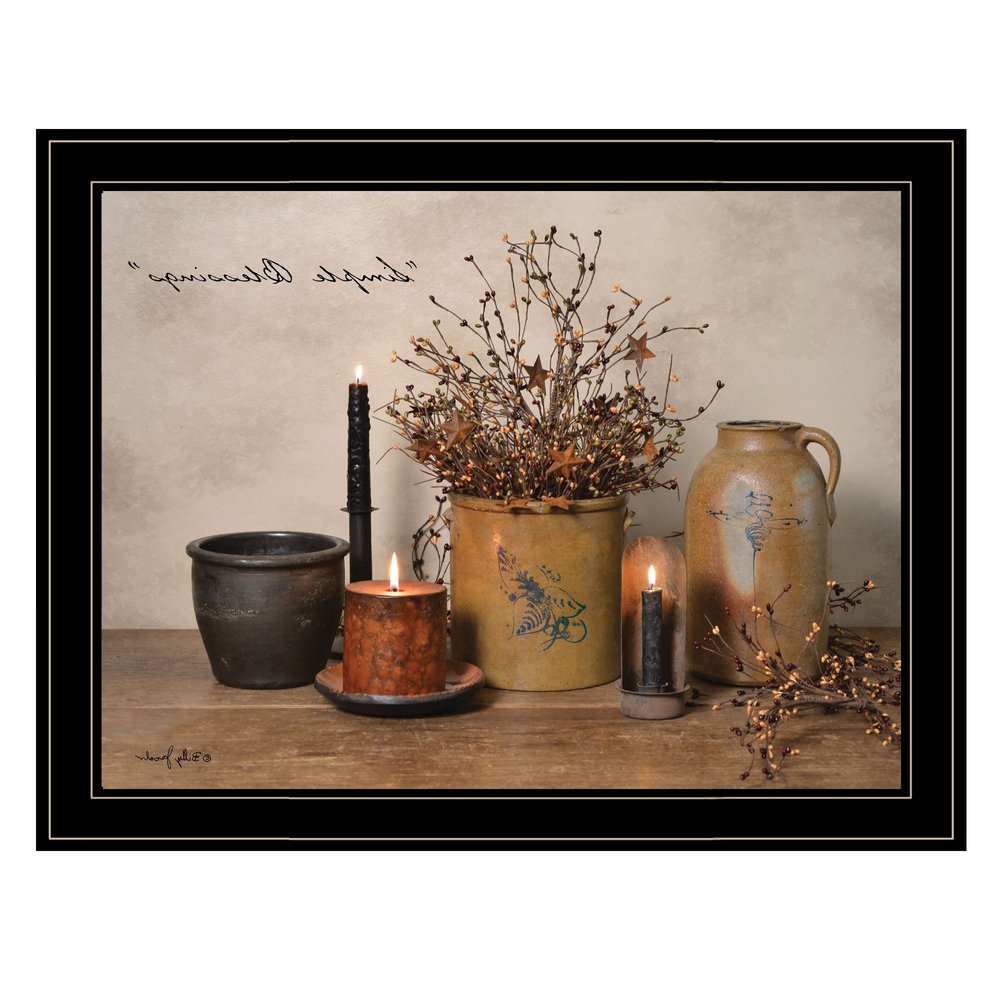 Simple Blessings 6 Black Framed Print Wall Art — view 6