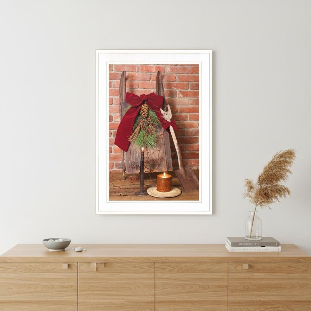 Let Christmas Live White Framed Print Wall Art — view 4