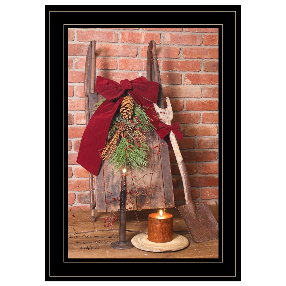 Let Christmas Live 2 Black Framed Print Wall Art — view 1