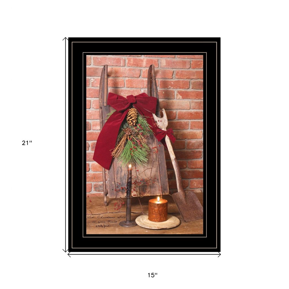 Let Christmas Live 2 Black Framed Print Wall Art — view 3