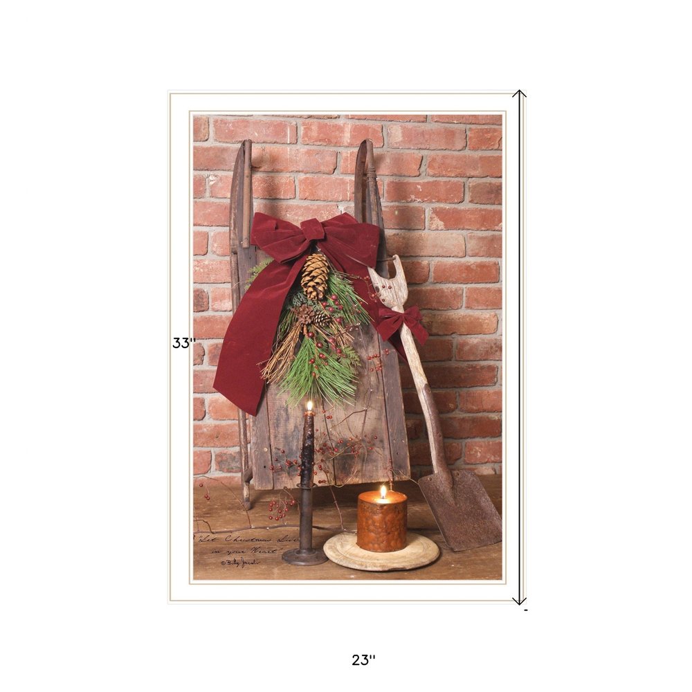 Let Christmas Live 3 White Framed Print Wall Art — view 3